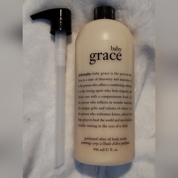 NWT!! Philosophy Baby Grace Olive Oil Body Scrub 32oz (NO PUMP) - Picture 1 of 7